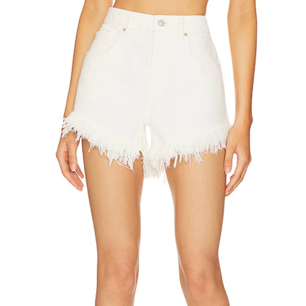 Revolve x AllSaints Astrid Frey Shorts in Cream White